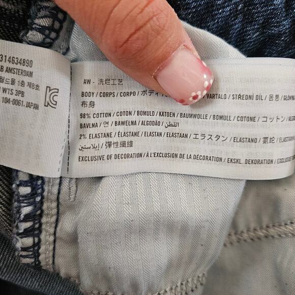 Hollister low rise flare jean in dark rise 4S /27 X29 - Picture 4 of 7